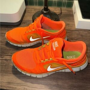 Nike Orange Athletic Shoes
